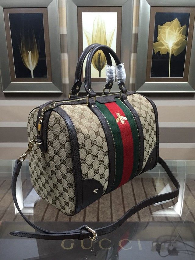 Gucci女包 406868 古馳小號旅行袋 Gucci手提肩背包  gqy1048